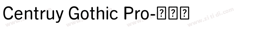 Centruy Gothic Pro字体转换